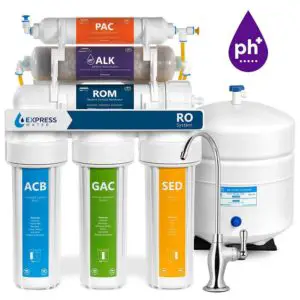 Express Water Alkaline Reverse Osmosis Water Filtration System best RO water filter for alkalinity image