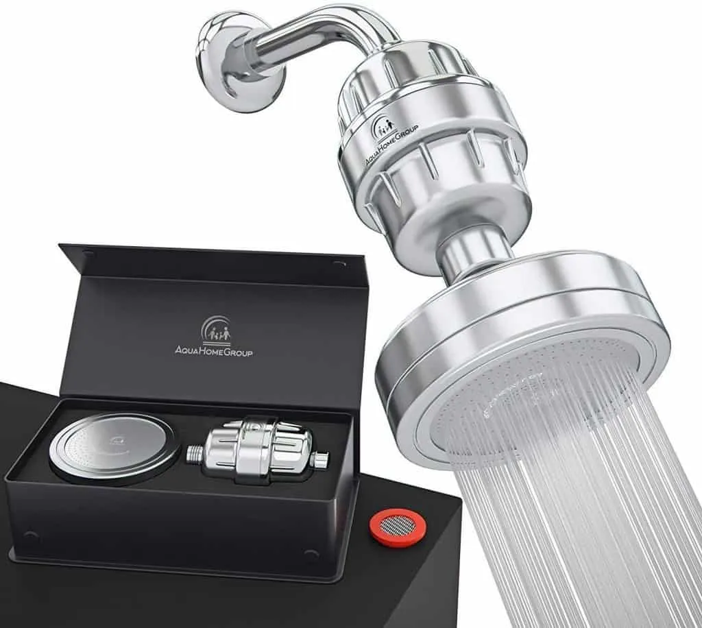 2. AquaHomeGroup AHG12S Luxury Shower Head Filter [Review] - Best Shower Head Filter image