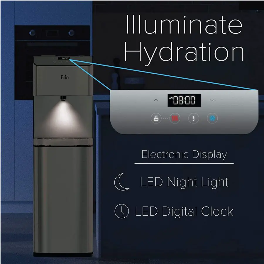 LED display, digital clock, LED night light image