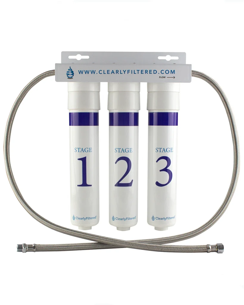 1. Clearly Filtered 3-Stage Under Sink Water Filter System: Best Fluoride Filter (Overall) Image