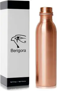 3. Best Copper Water Bottle for Value: Ayurvedic Berigora Copper Water Bottle 30oz Review Image